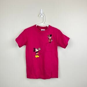 Disney Pink Mickey and Minnie Short Sleeve Tee
